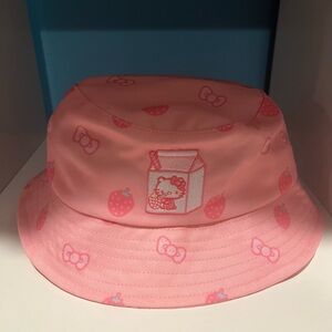 Hello Kitty Pink Strawberry Bucket Hat